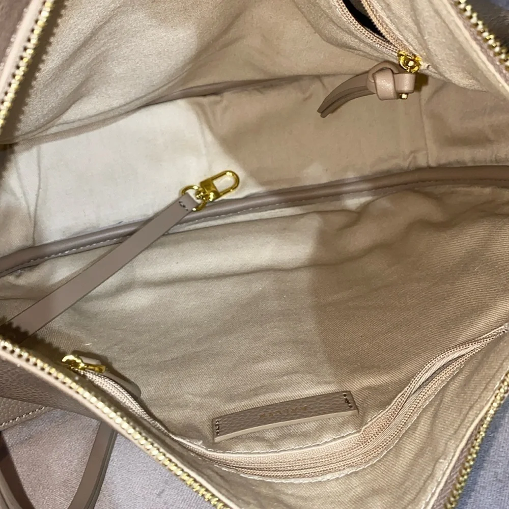 Aallyn Ingrid Marley hobo Biscotti Beige Leather Shoulder Bag